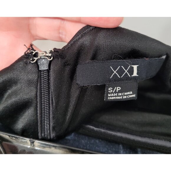 XXI by Forever 21 Black Studded Bodycon Sleeveless Mini Dress Size SP - Picture 3 of 11